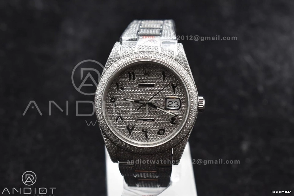 41mm ZipUp with JDF Numerical Best Diamond Date 900 Arabic DateJust Version Wheel Markers 0829